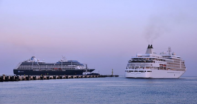 Kuşadası Limanına bu yıl 152 kruvaziyer demirledi 