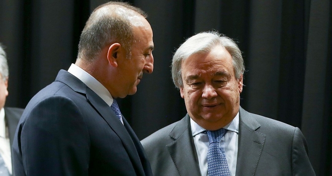 Çavuşoğlu ile Guterres Kaşıkçı cinayetini görüştü