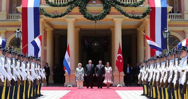 Cumhurbaşkanı Erdoğan Paraguay'da